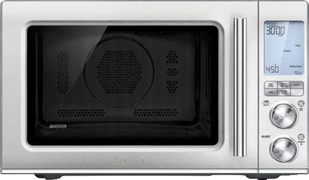 Breville - 1.1 Cu. Ft. Convection Microwave - Brushed Stainless Steel