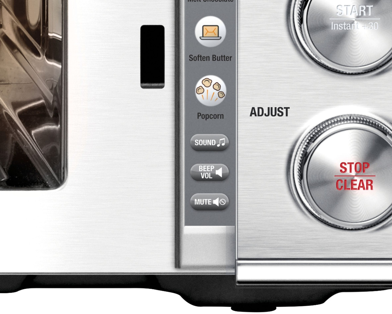 Breville - 1.1 Cu. Ft. Convection Microwave - Brushed Stainless Steel