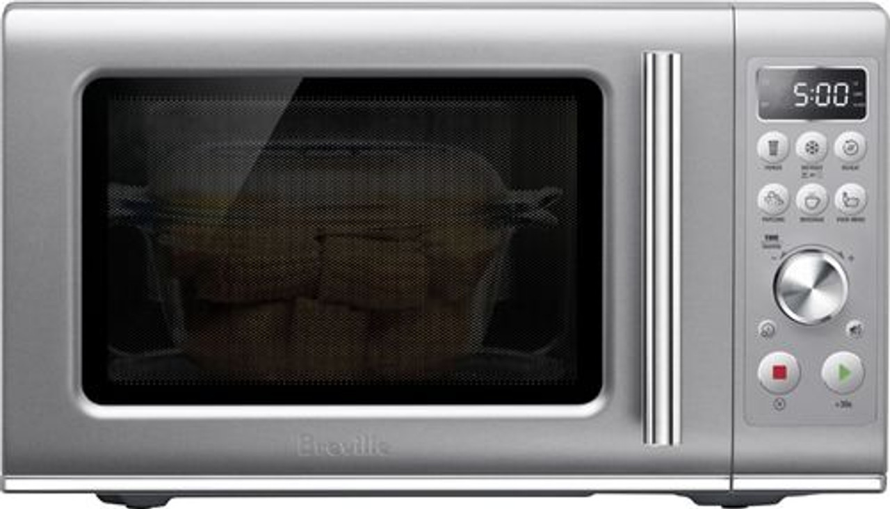Breville - 0.9 Cu. Ft. Microwave - Silver