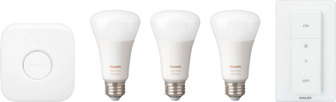 Philips - Hue White & Color Ambiance LED Starter Kit - White