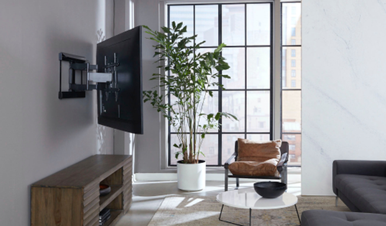 SANUS Elite Super Slim Full-Motion TV Wall Mount for TVs 40"-90" - Black