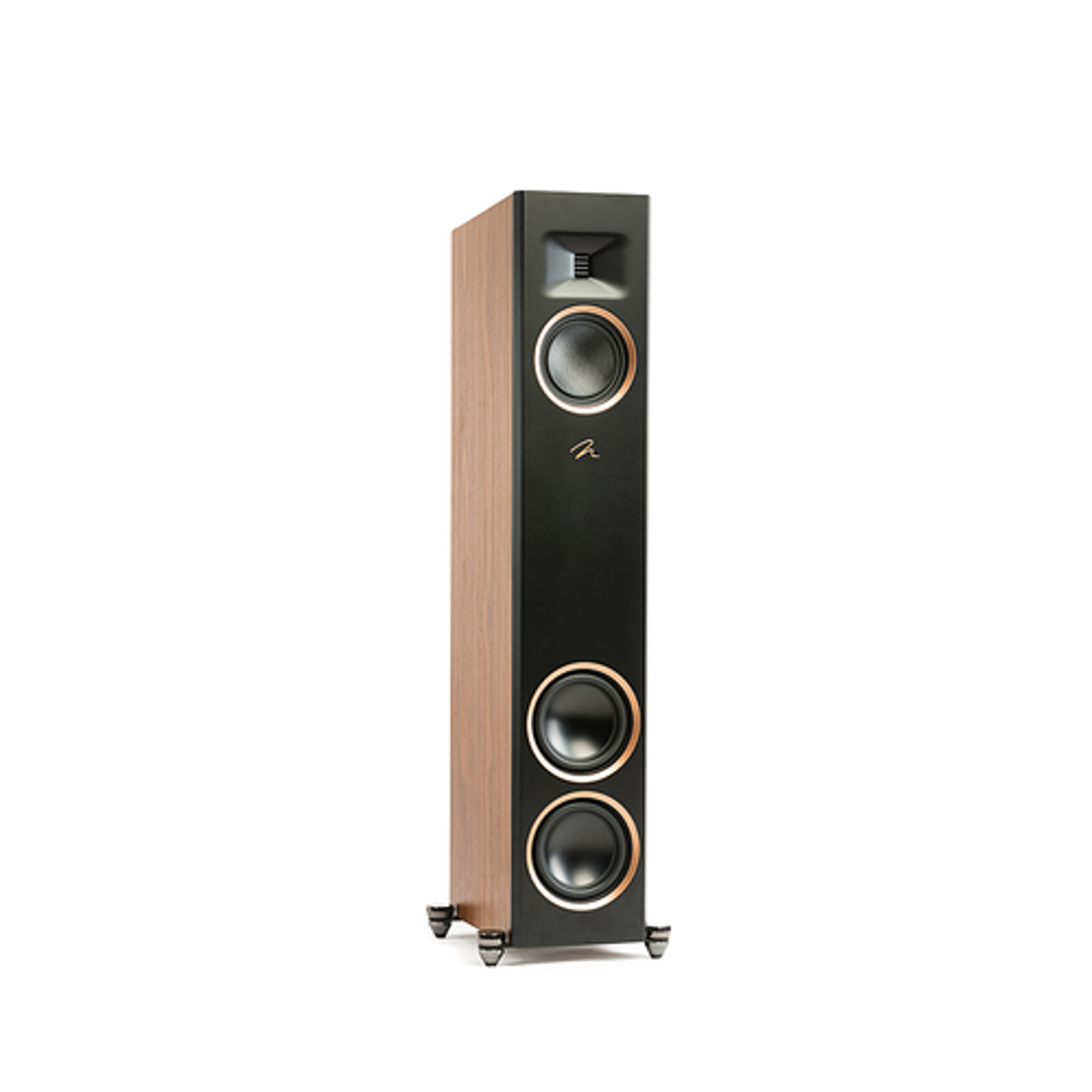 MartinLogan - Motion Series 3-Way Tower Speaker, Gen2 Folded Motion Tweeter, 5.5” Midrange, Dual 6.5” Bass Drivers (Each) - Walnut
