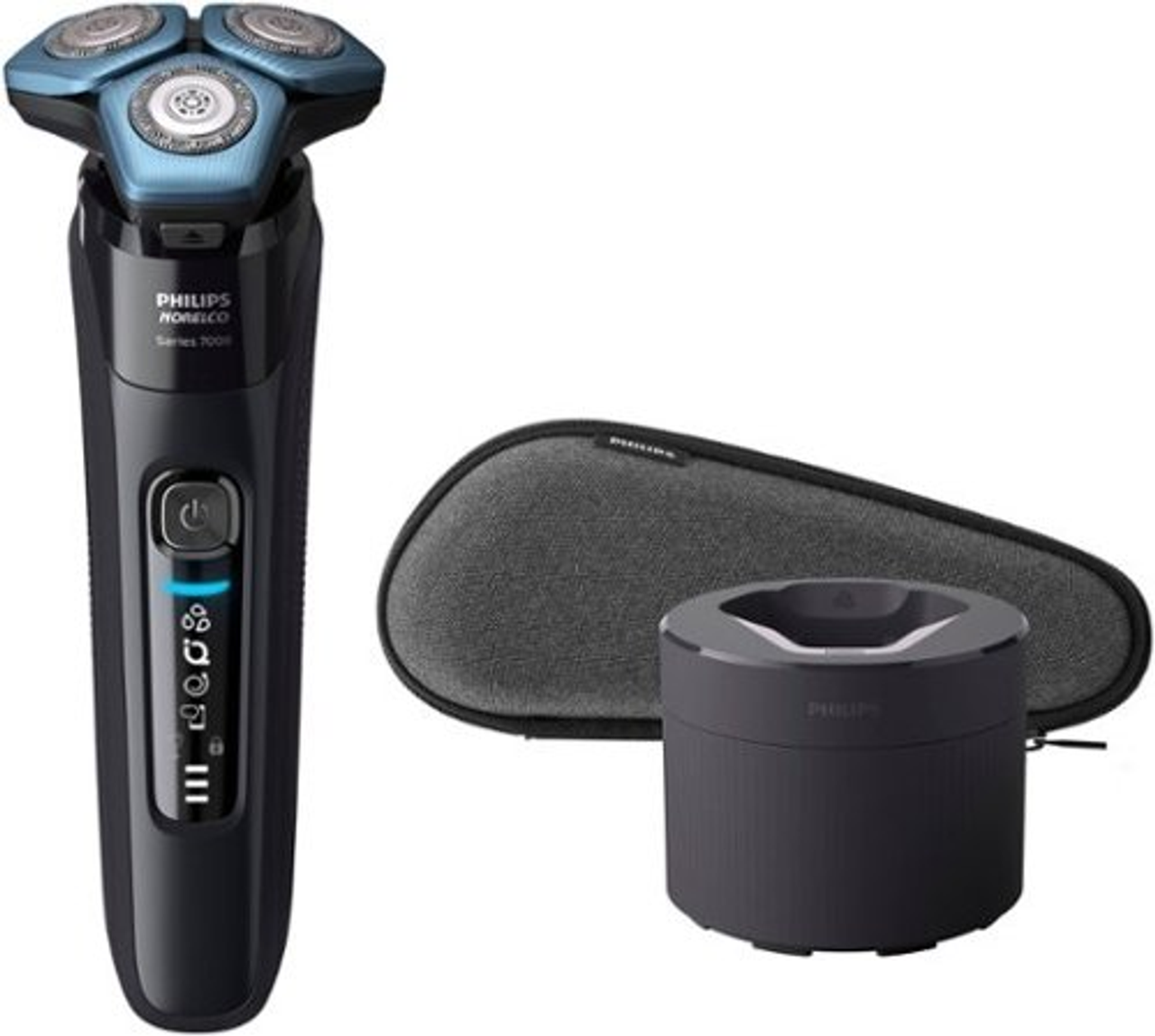 Philips Norelco Shaver 7600, Rechargeable Wet & Dry Electric Shaver with SenseIQ Technology, S7886/84 - Black