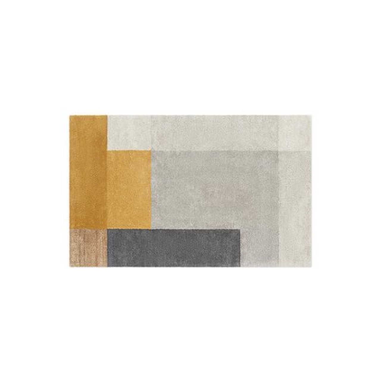 Burrow - Block Party Rug  5' x 8' - Gray & Yellow