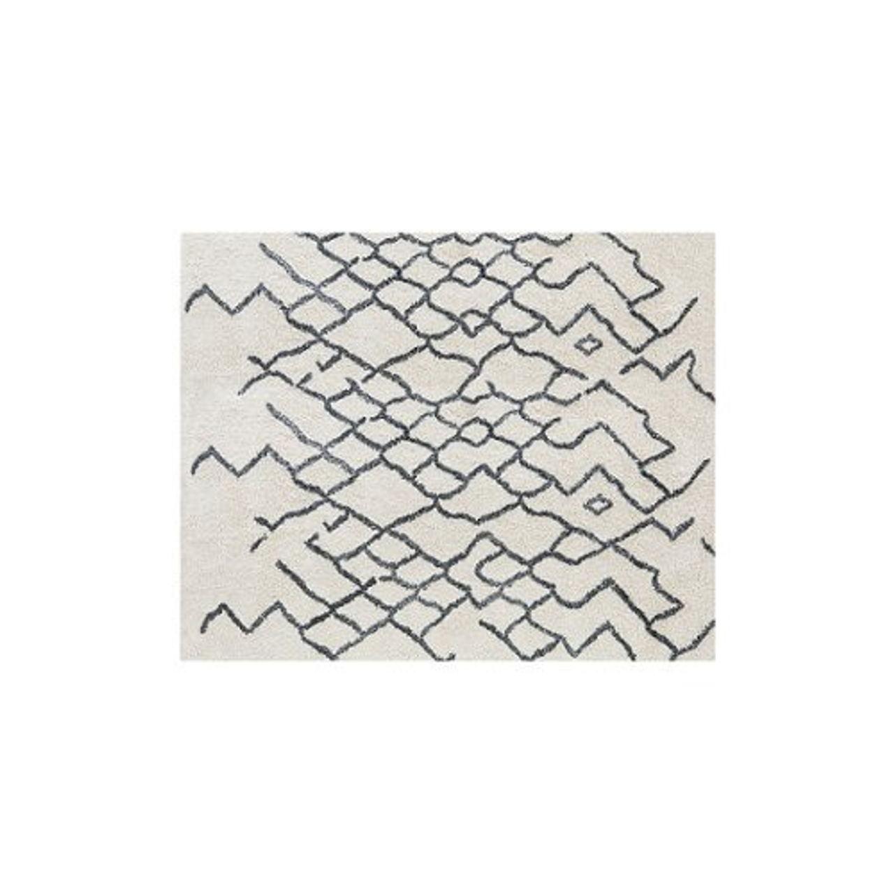 Burrow - Ridge Rug  8' x 10' - Cream & Gray