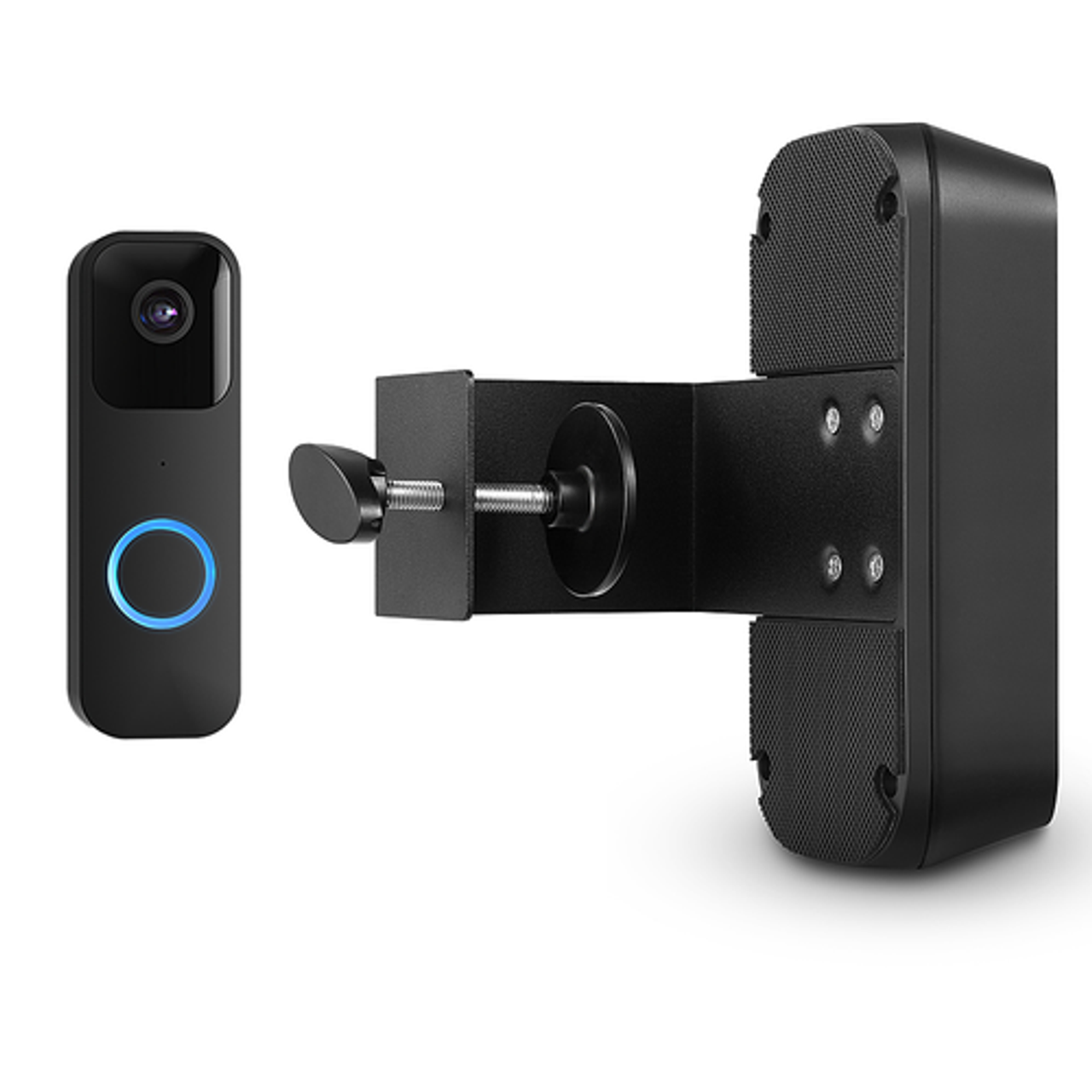 Wasserstein - Anti-Theft Mount for Blink Video Doorbell-No-Drill Doorbell Mount to Protect Your Blink Video Doorbell - Black