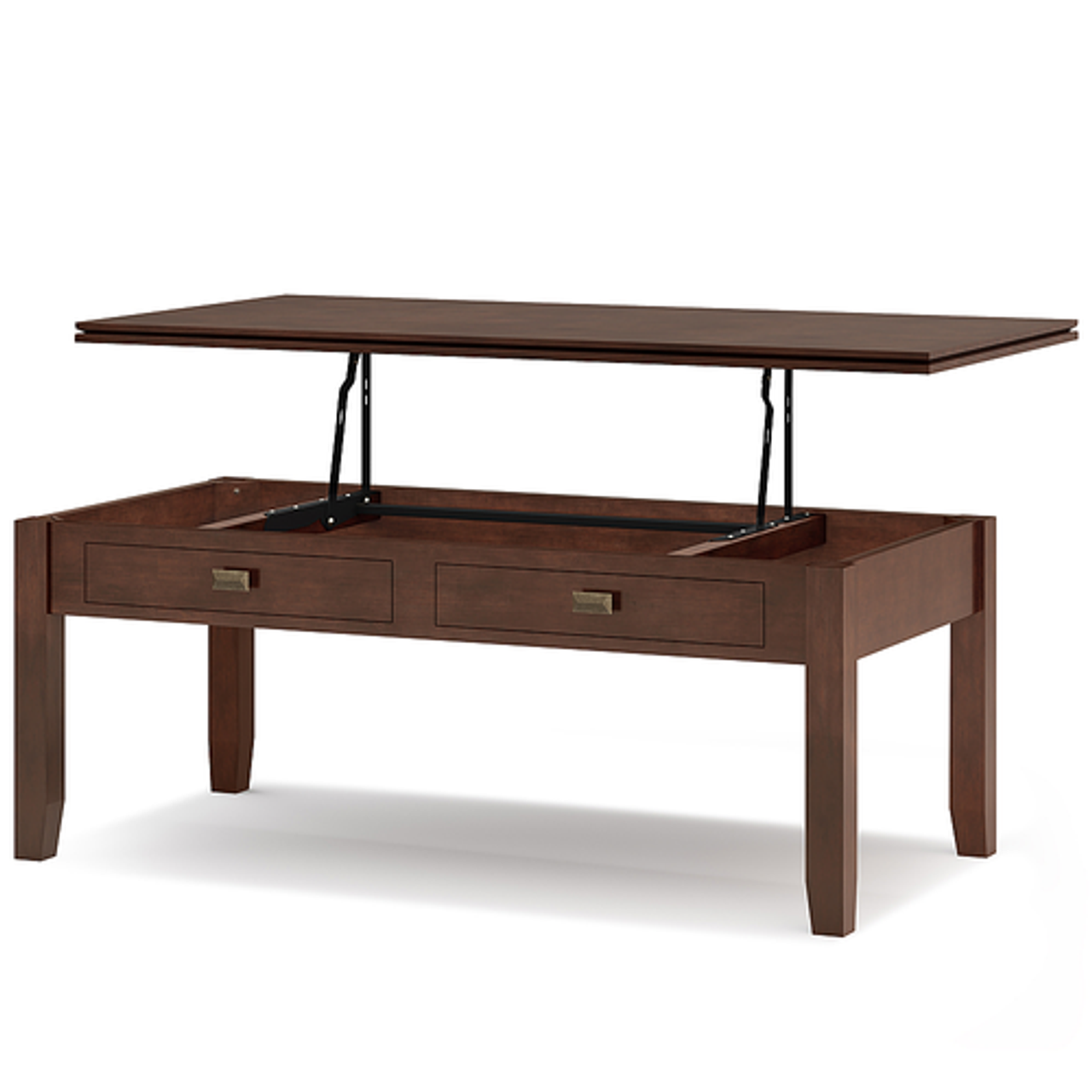 Simpli Home - Artisan Lift Top Coffee Table - Russet Brown