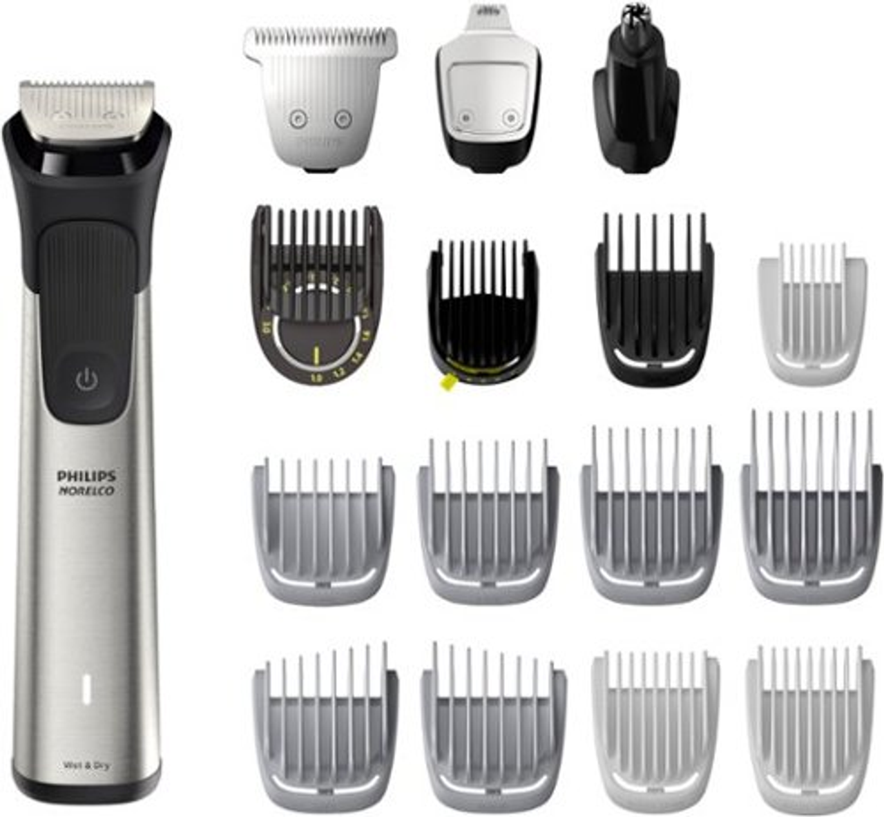 Philips Norelco Multigroom Series 7000, Mens Grooming Kit with Trimmer,  MG7910/49 - Silver