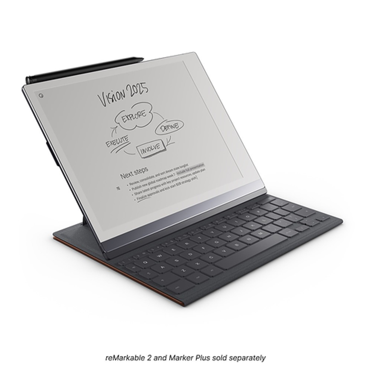 reMarkable 2 - Keyboard Folio for Paper Tablet - Sepia Brown