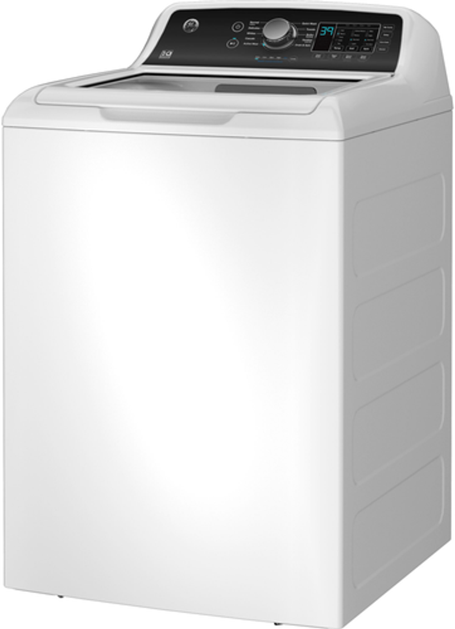 GE - 4.5 Cu. Ft. Top Load Washer with Water Level Control - White on White