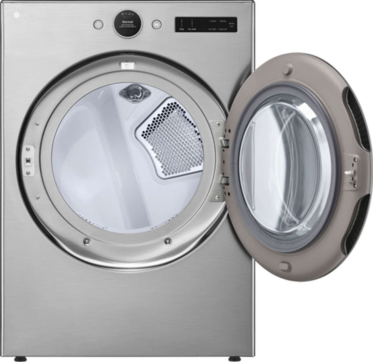 LG - 7.4 Cu. Ft. Smart Electric Dryer with TurboSteam - Graphite Steel
