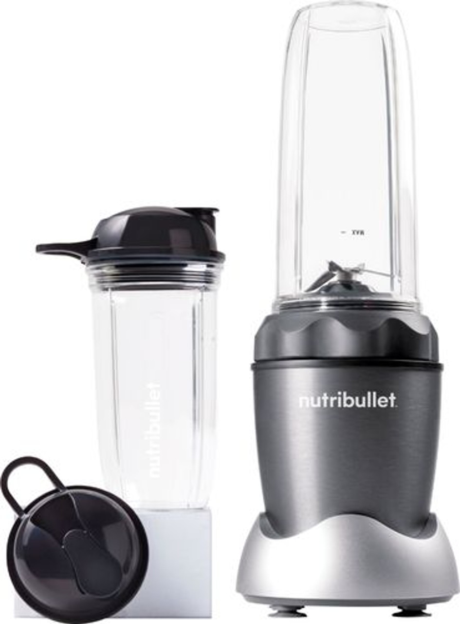 NutriBullet - PRO 32-Oz. Single-Serve Blender - Dark Gray/Light Gray Skirt