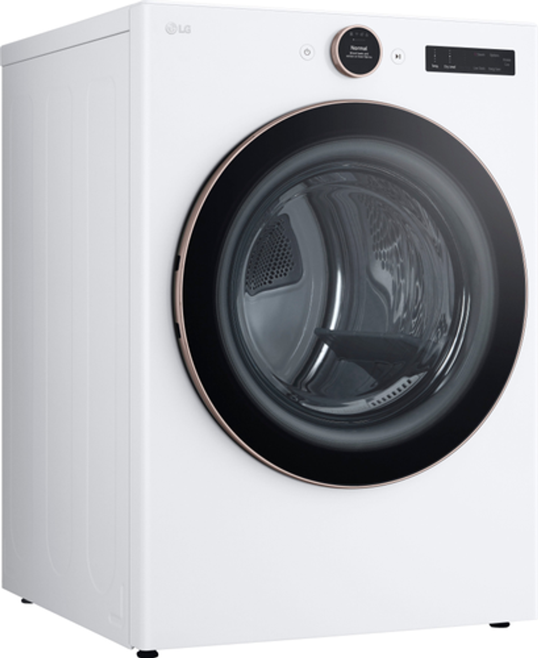 LG - 7.4 Cu. Ft. Stackable Smart Electric Dryer with TurboSteam and SensorDry - White