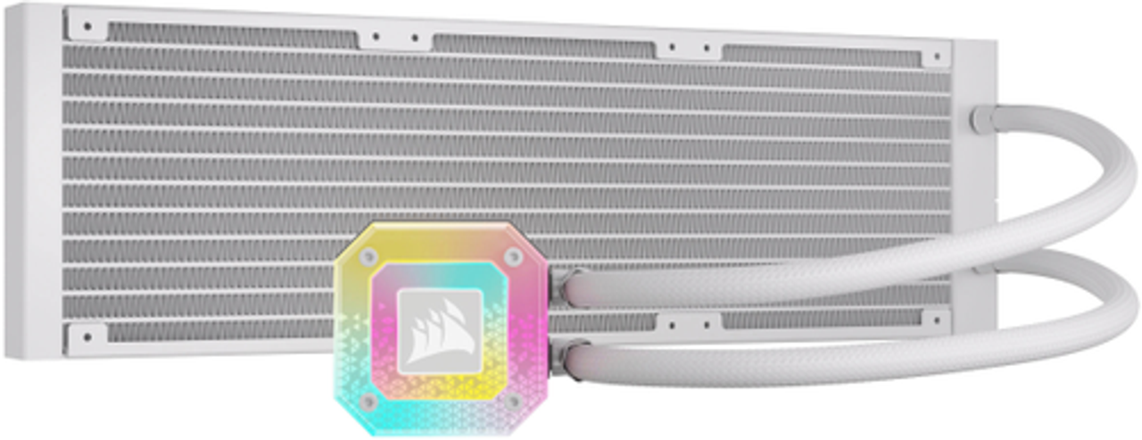 CORSAIR - iCUE H150i ELITE CAPELLIX XT Liquid CPU Cooler with RGB Lighting - White