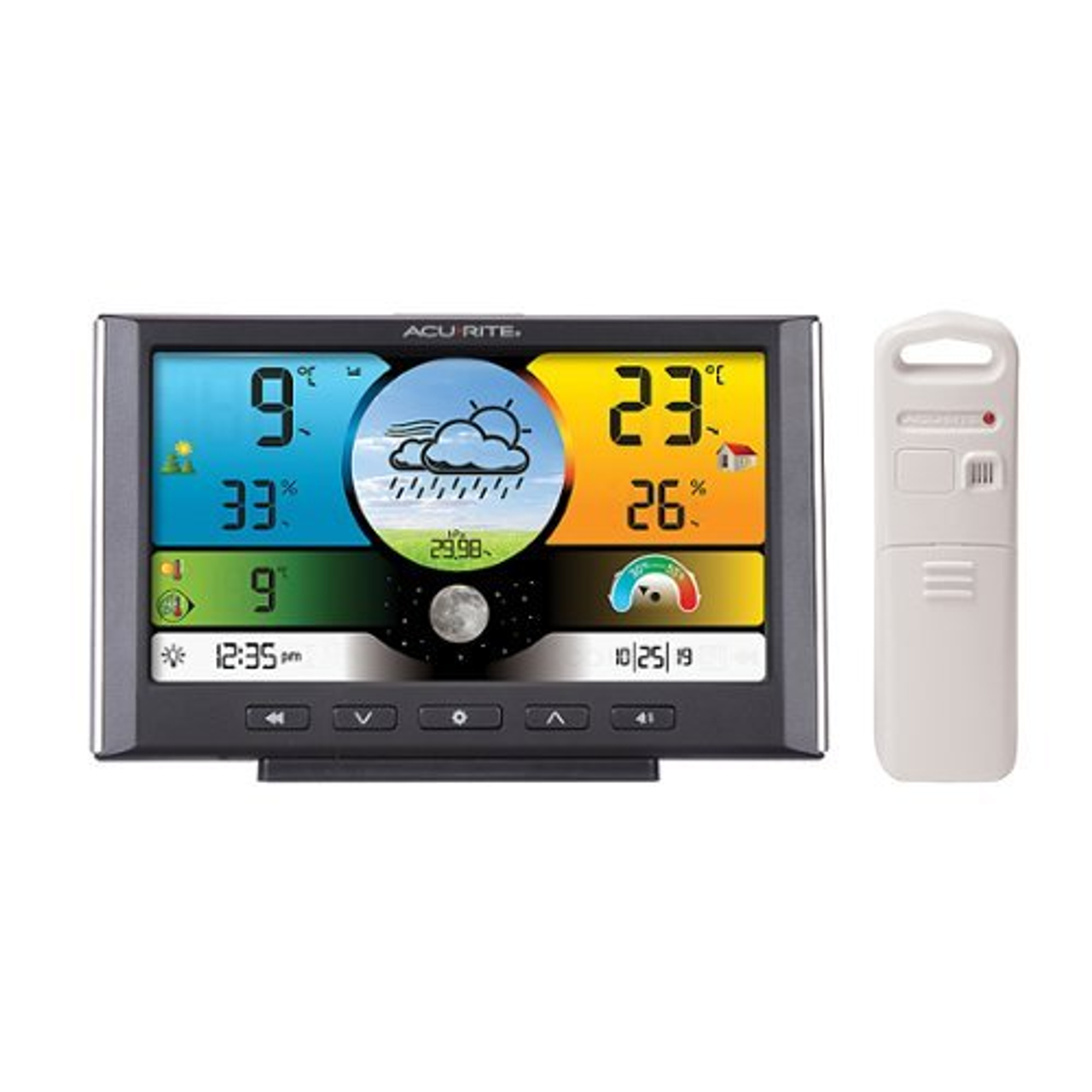 AcuRite - Weather Station with Color Display and Wireless Sensor for Indoor and Outdoor Conditions