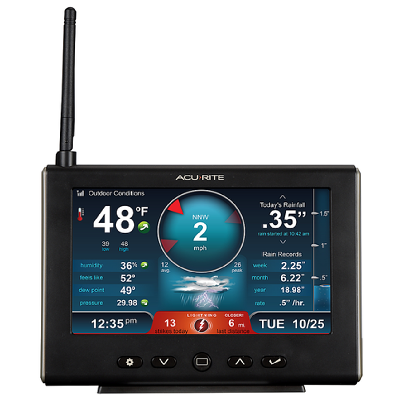 AcuRite - Iris (5-in-1) Pro Weather Station with High-Definition Display and Lightning Detection