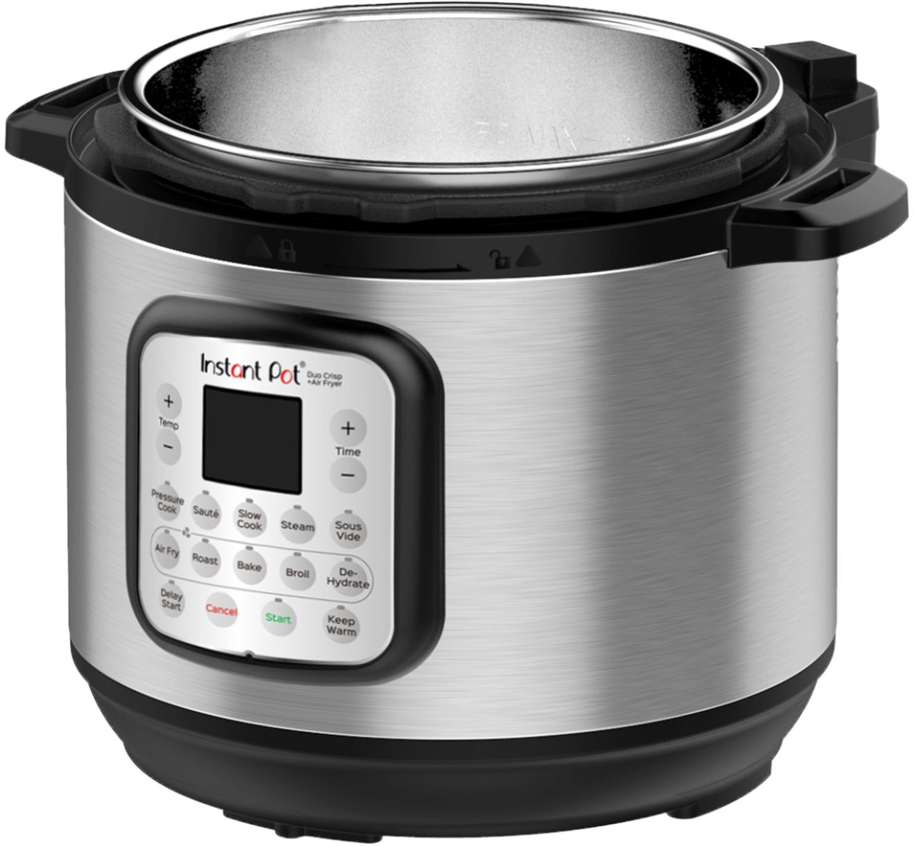 Instant Pot - Duo Crisp 8 Quart Programmable Combo Pressure Cooker and Air Fryer - Stainless Steel/Silver