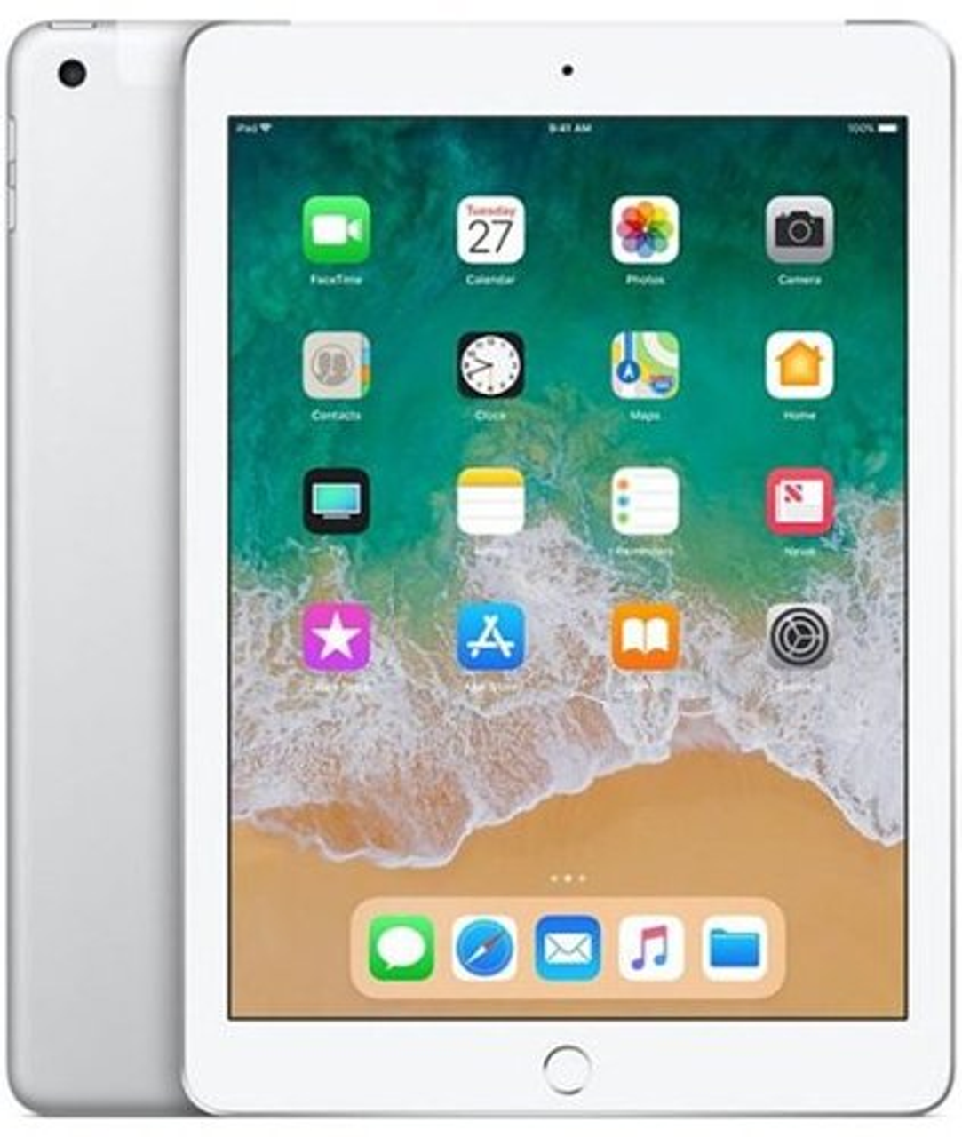 Certified Refurbished - Apple iPad (6th Generation) (2018) Wi-Fi + Cellular - 32GB (Unlocked) - Silver