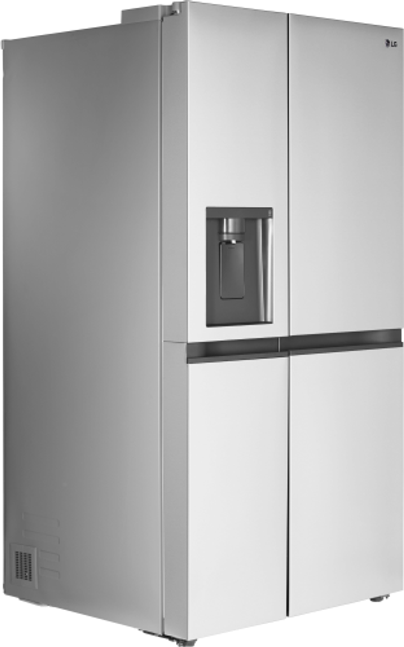 LG - 27.6 Cu. Ft. Side-by-Side Smart Refrigerator - Stainless steel