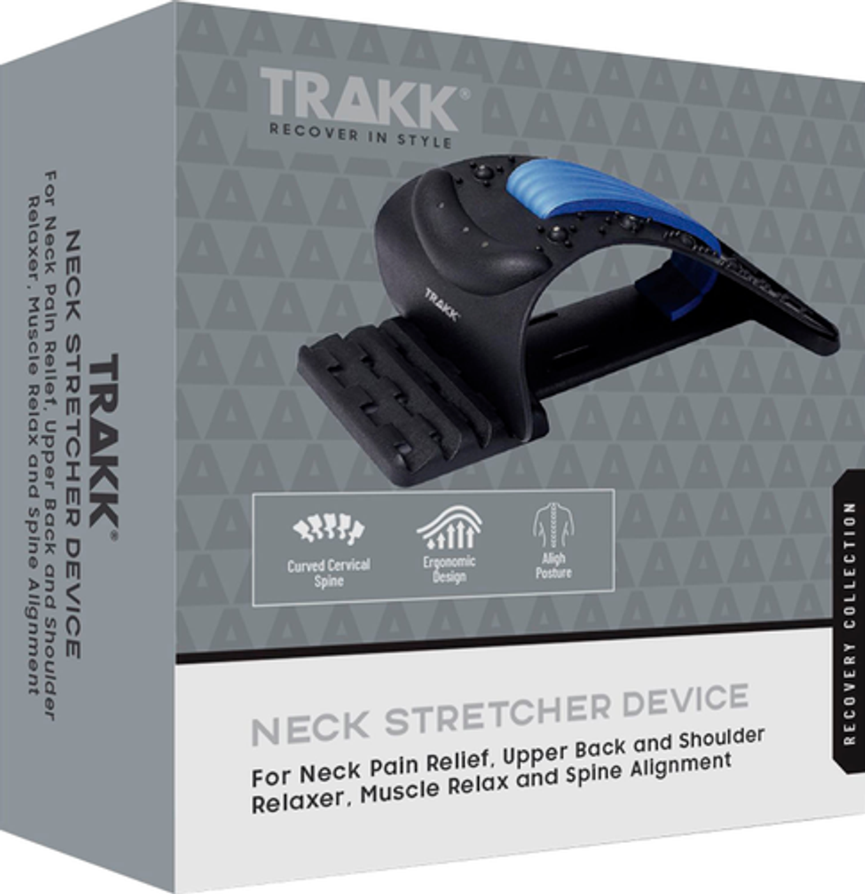 TRAKK - Multi Level Neck Stretching Device - Black/Blue