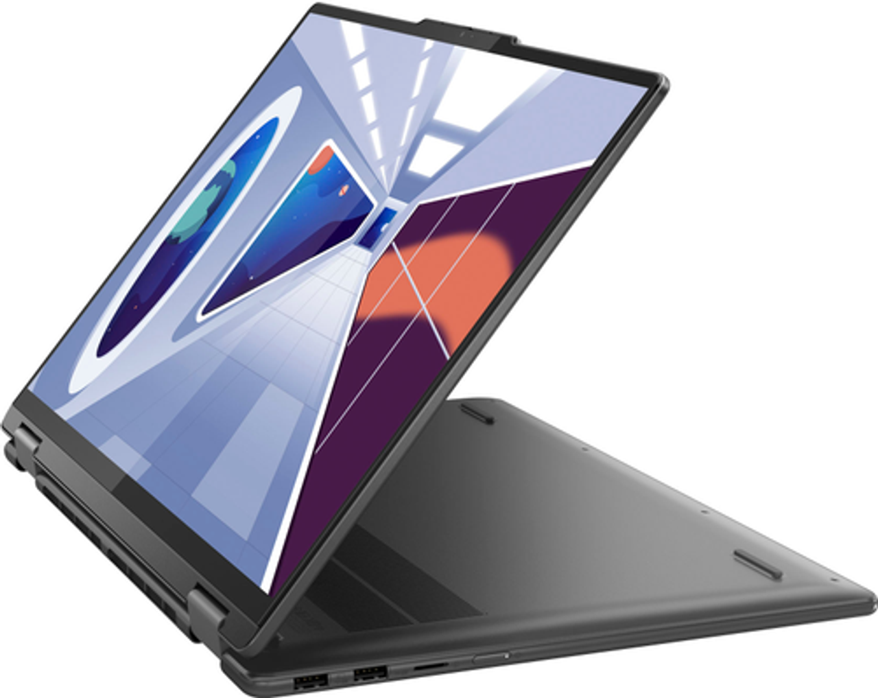 Lenovo - Yoga 7i 16" Convertible Touch-Screen Laptop - Intel Core i7-1355U - 16GB Memory - 512GB SSD - Storm Grey