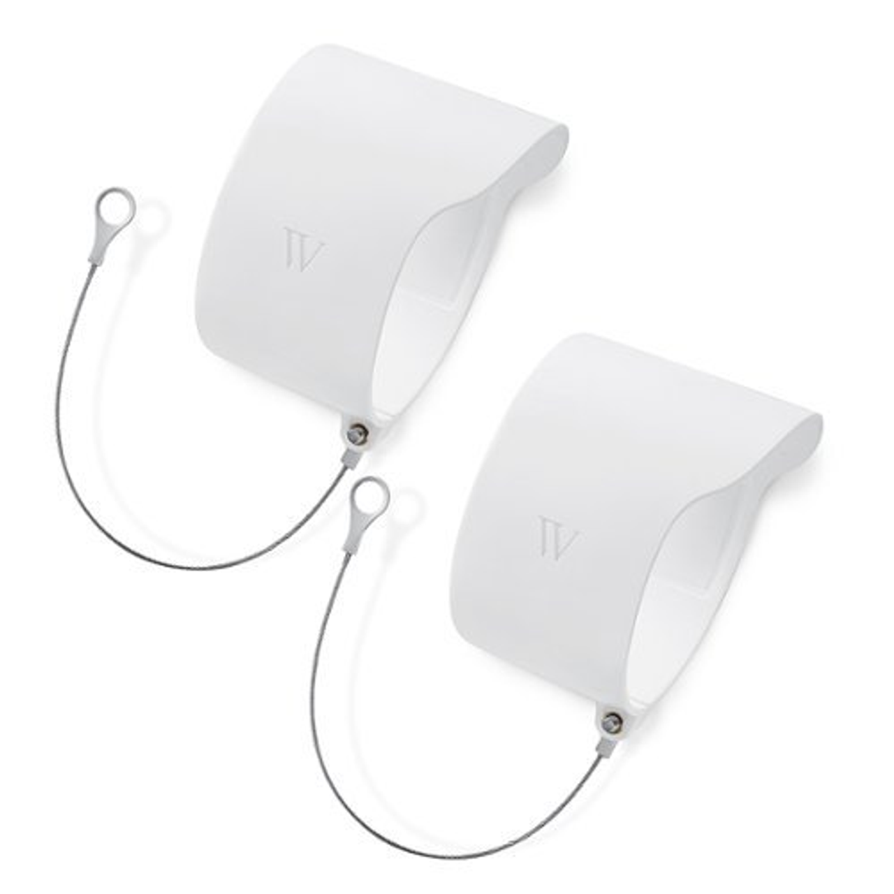 Wasserstein - Anti-Theft Mount for Google Nest Cam (Battery) Indoor/Outdoor (2-Pack) (Camera Not Included) - White