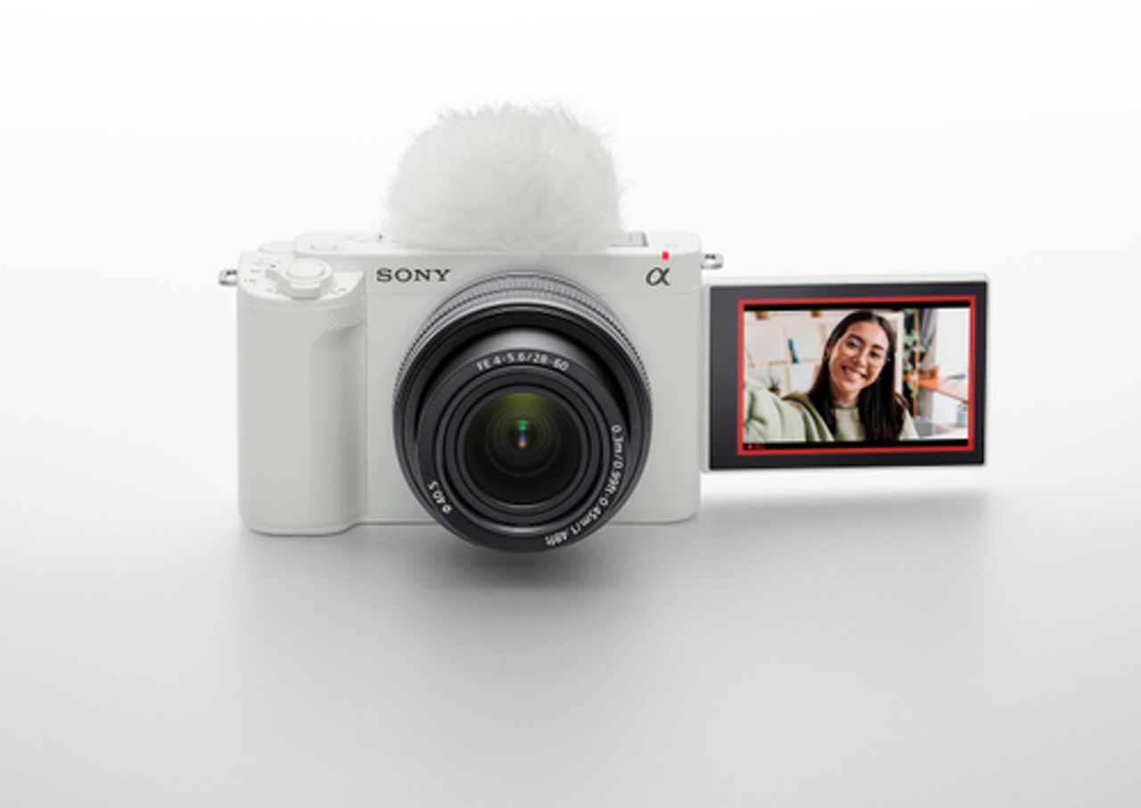 Sony - Alpha ZV-E1 12.1-Megapixel Full-frame Vlog Mirrorless Interchangeable Lens Camera Kit with 28-60mm Lens - White