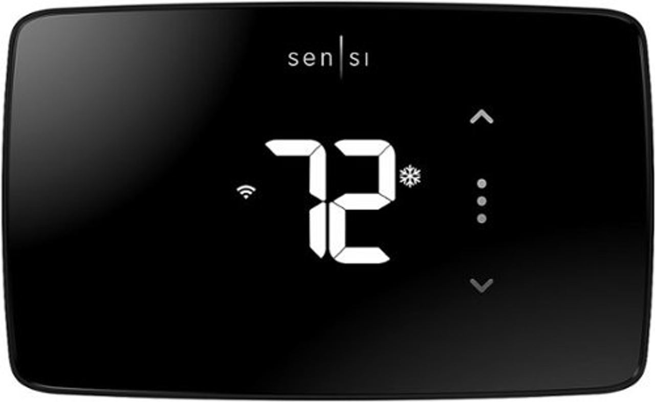 Emerson - Sensi Lite Smart Programmable Wi-Fi Thermostat-Works with Alexa - Black