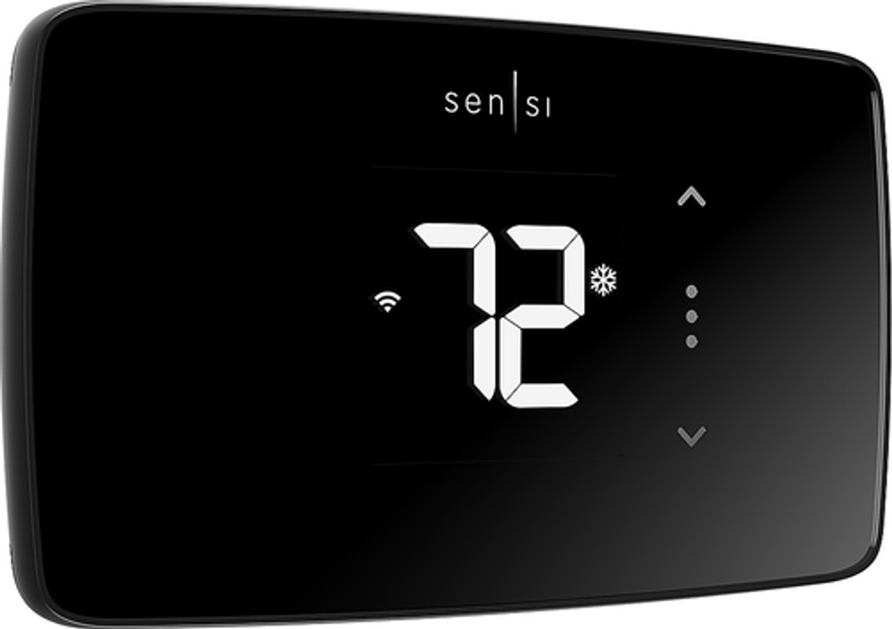 Emerson - Sensi Lite Smart Programmable Wi-Fi Thermostat-Works with Alexa - Black