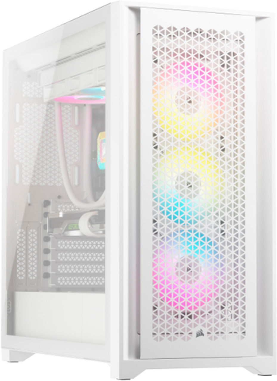 CORSAIR - iCUE 5000D RGB AIRFLOW AXT Mid-Tower Case - True White