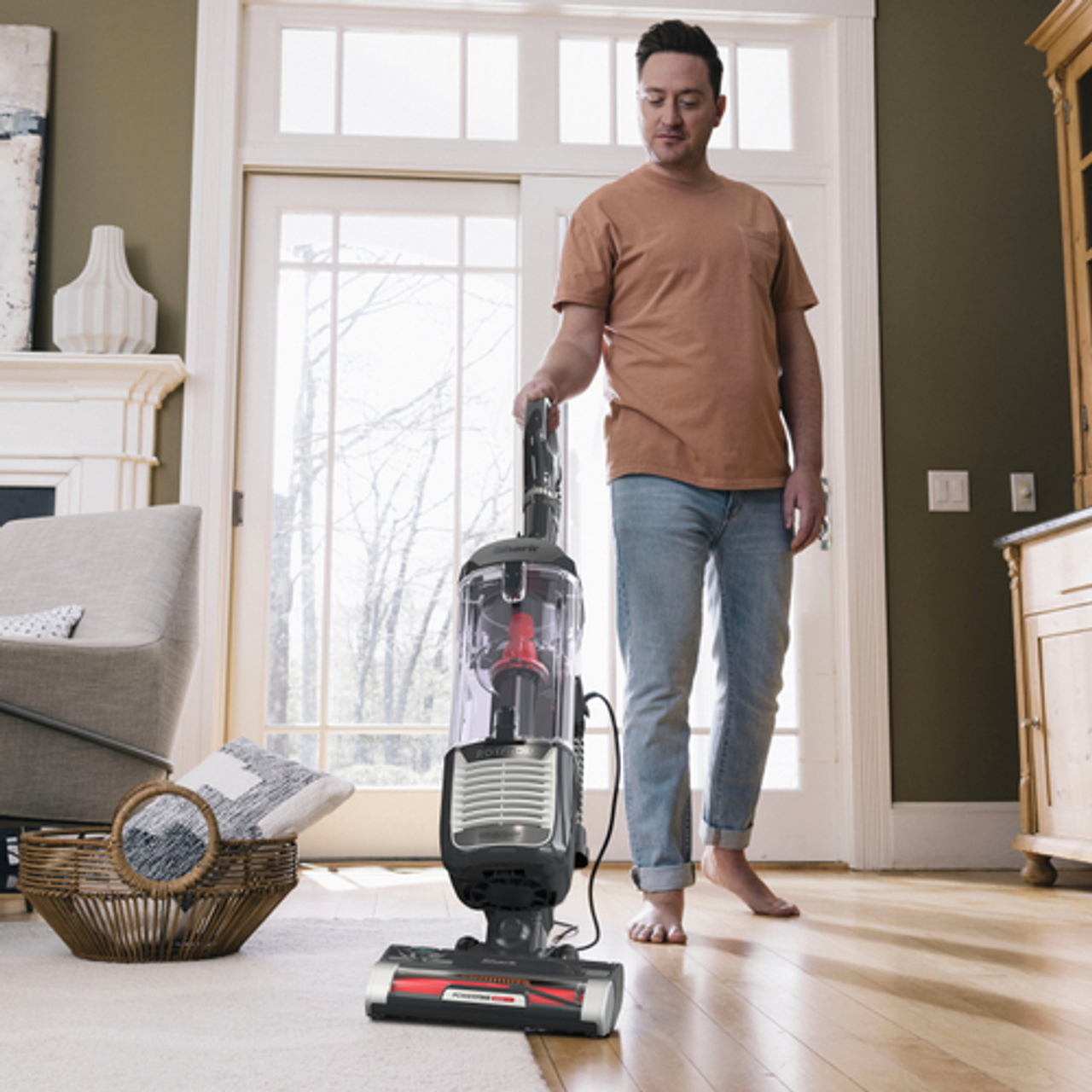 Shark Rotator with PowerFins HairPro and Odor Neutralizer Technology Upright Vacuum - Charcoal