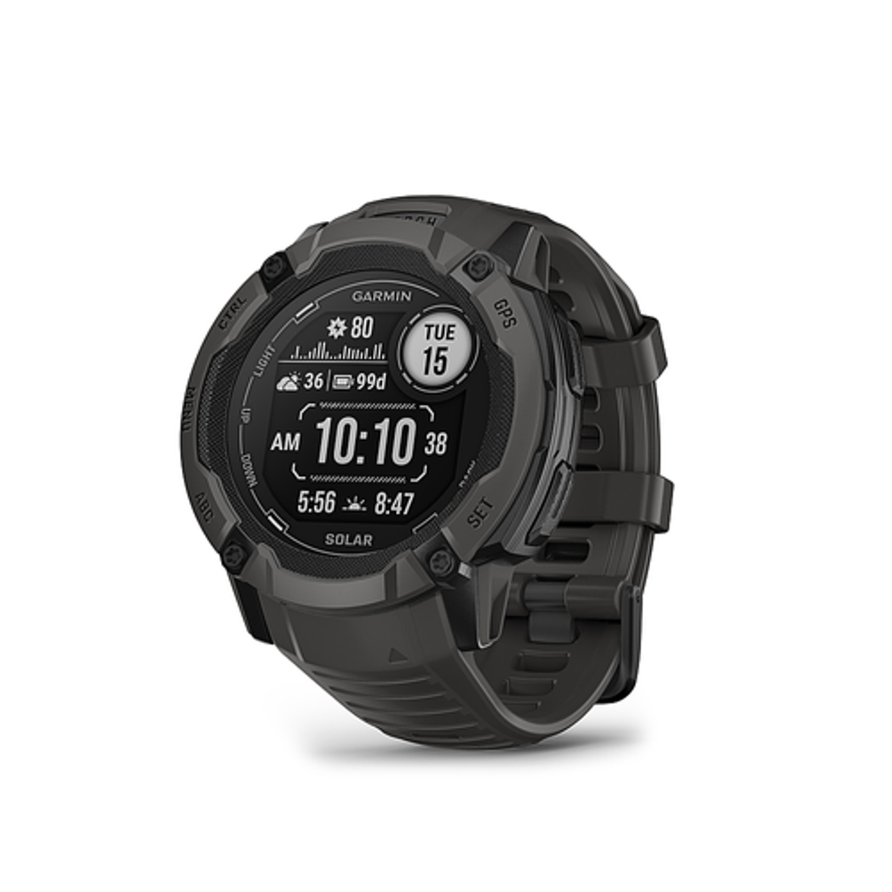 Garmin - Instinct 2X Solar Smartwatch 50 mm Fiber-reinforced Polymer