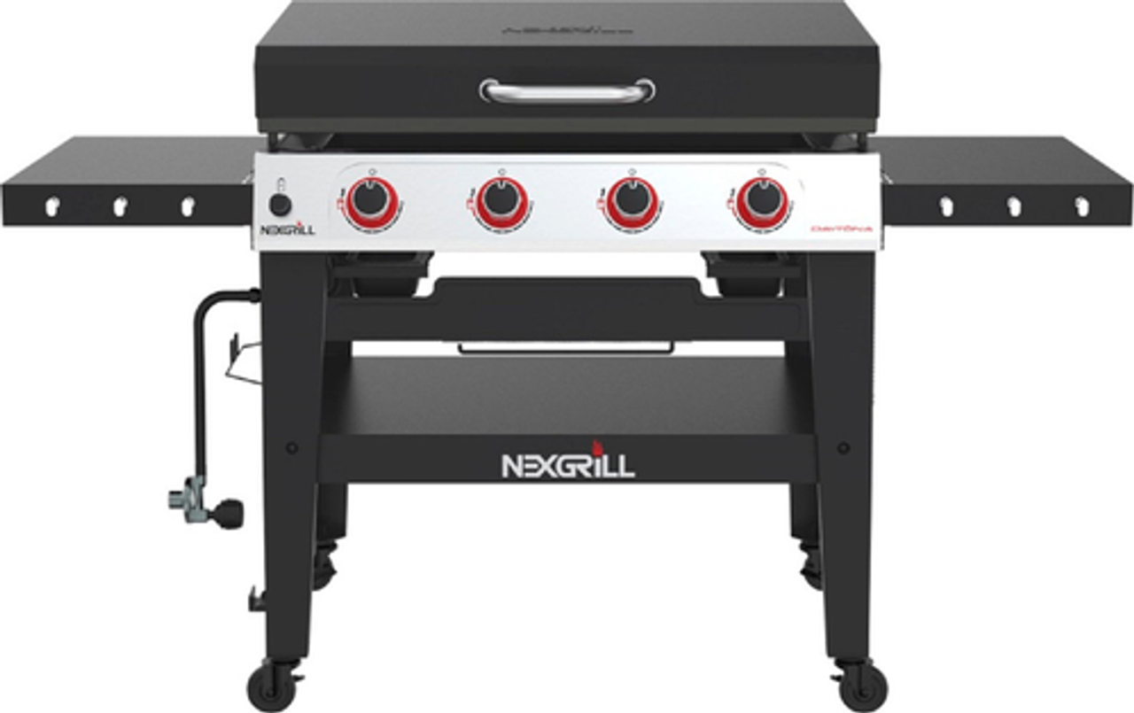 Nexgrill Daytona 4 Burner Stainless Steel Gas Griddle - Black