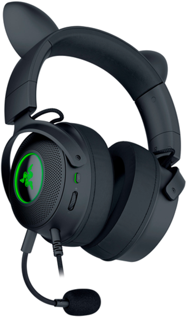 Razer Kraken Kitty Edition V2 Pro Wired RGB Gaming Headset with Interchangeable Ears - Black