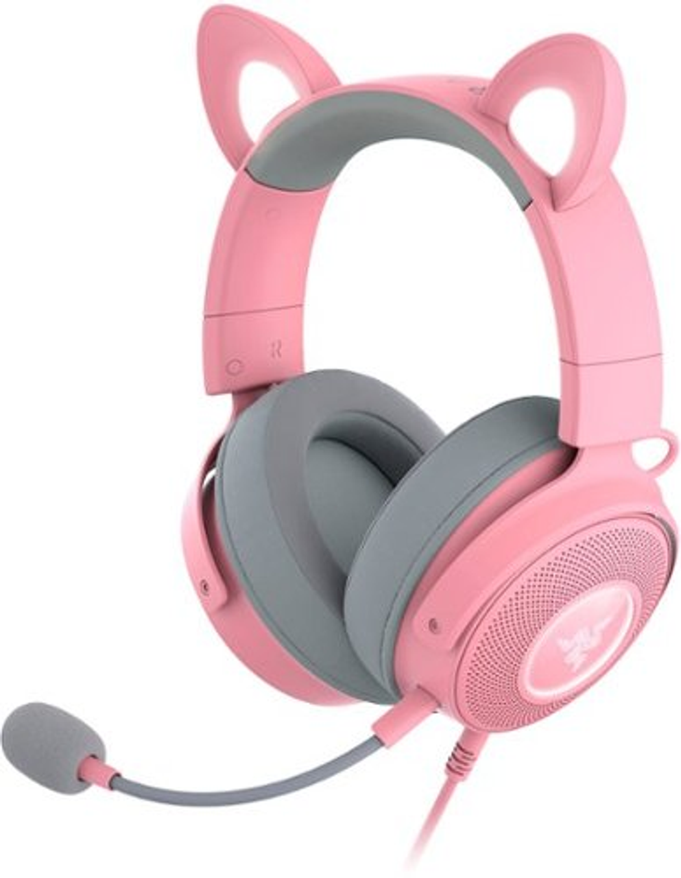 Razer Kraken Kitty Edition V2 Pro Wired RGB Gaming Headset with Interchangeable Ears - Quartz Pink