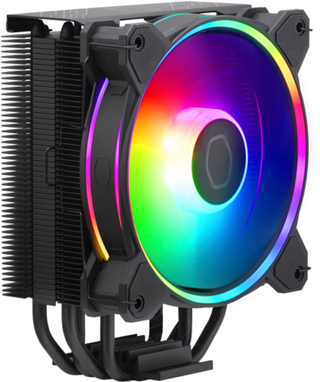 Cooler Master - Hyper 212 Halo Black Edition 120mm CPU Cooling Fan with Gen 2 RGB Lighting - Black