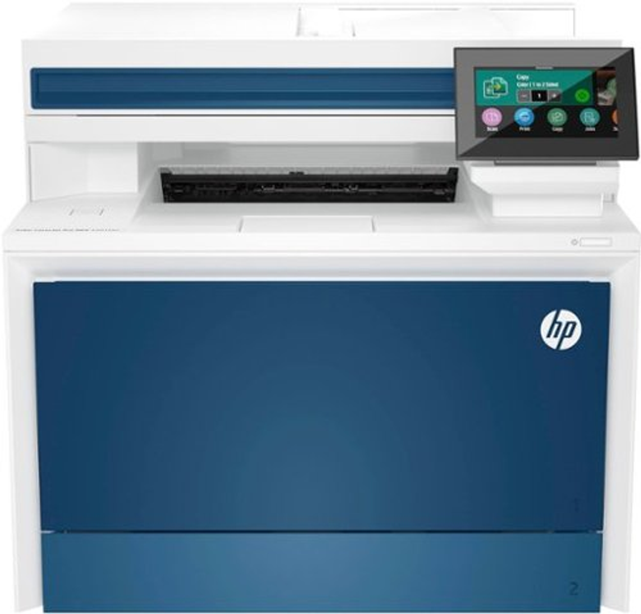 HP - LaserJet Pro 4301fdn Wireless Color All-in-One Laser Printer - White/Blue