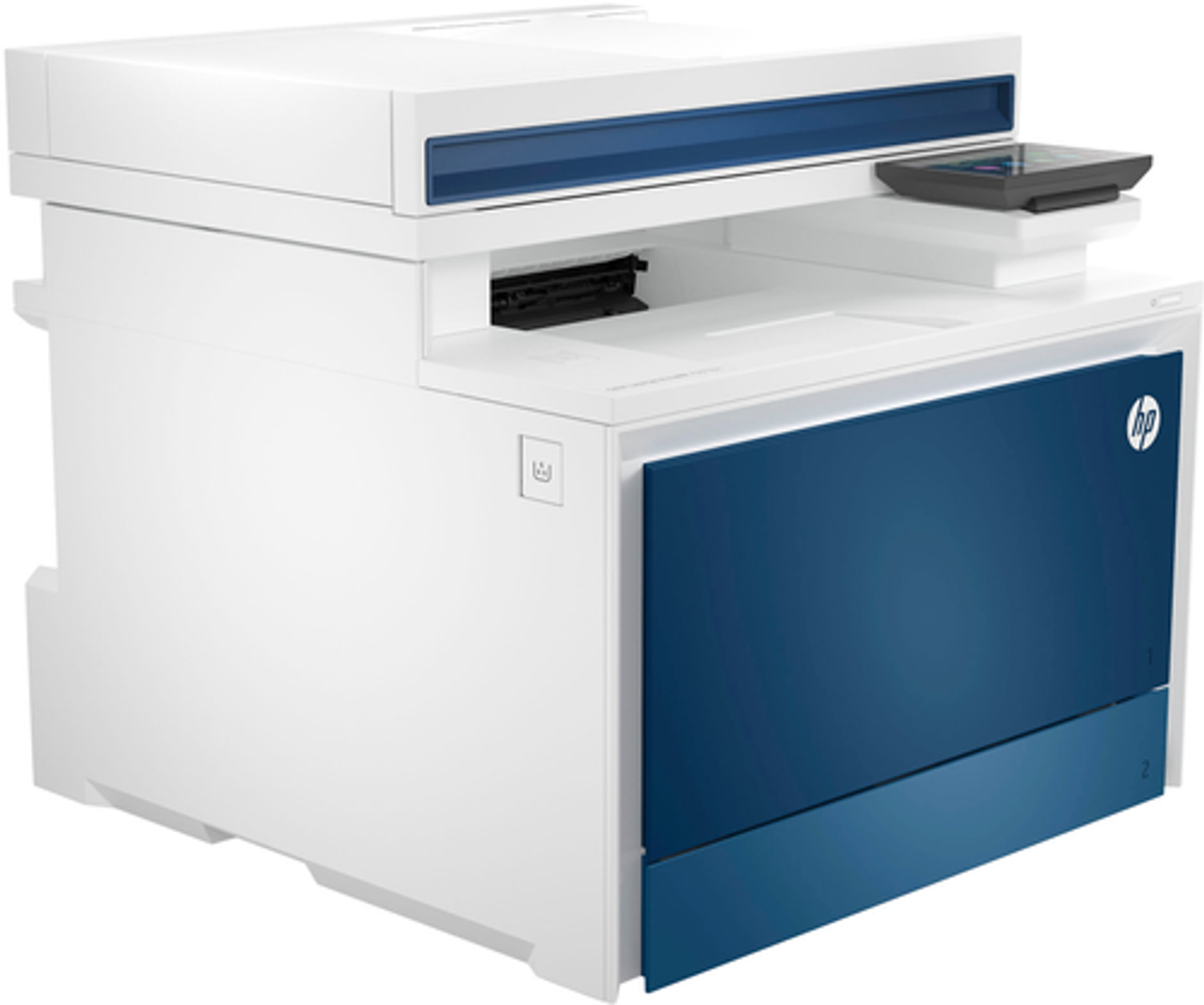 HP - LaserJet Pro 4301fdn Wireless Color All-in-One Laser Printer - White/Blue