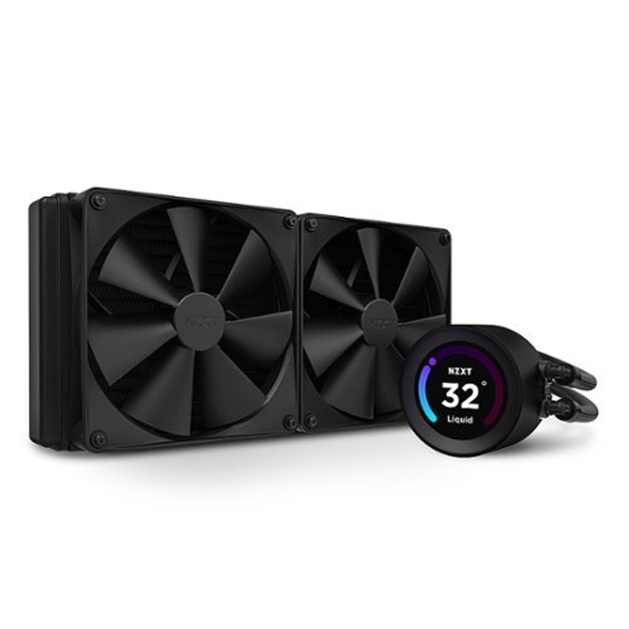 NZXT - Kraken Elite 280 Liquid Cooler with LCD Display - Black