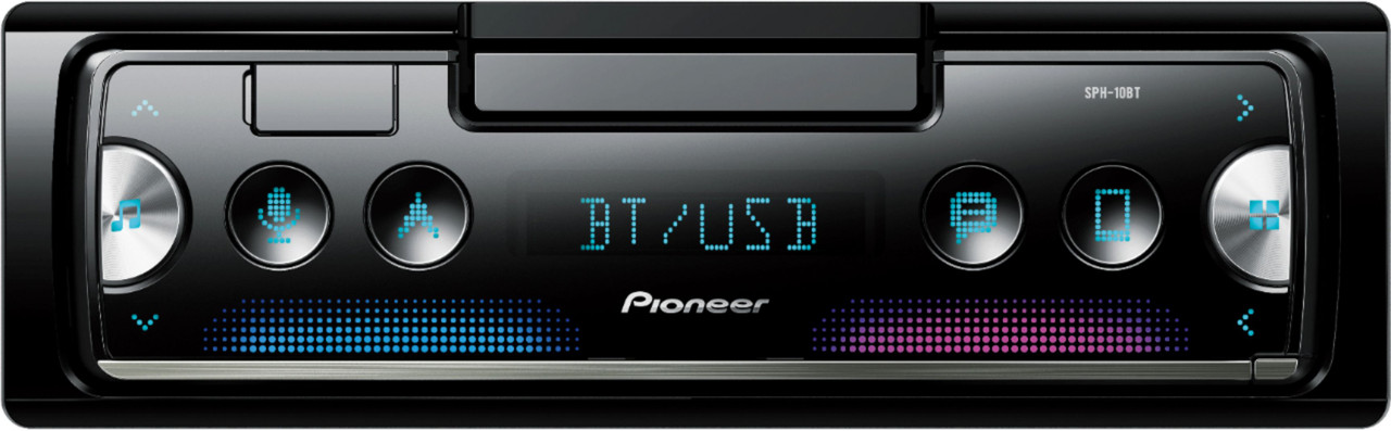 Pioneer - In-Dash Digital Media Receiver - Built-in Bluetooth with Detachable Faceplate - Black