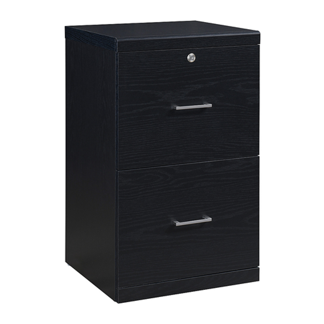 OSP Home Furnishings - Alpine 2-Drawer Vertical File with Lockdowel™ Fastening System - Black