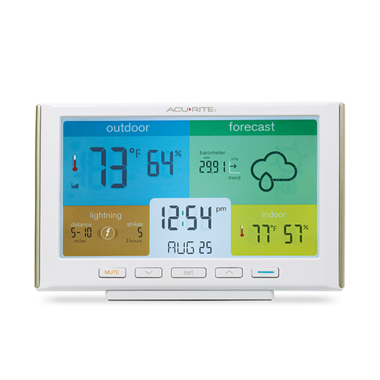 AcuRite - Weather Station with Lightning and Indoor/Outdoor Temperature and Humidity