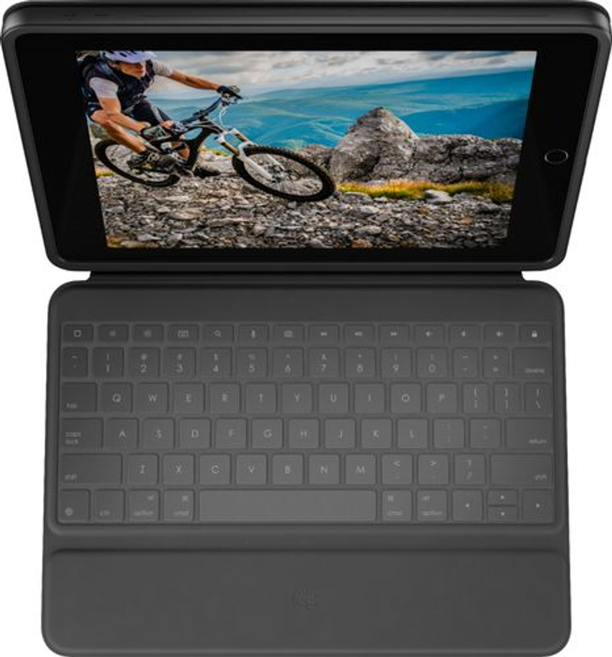 Logitech - Rugged Folio Keyboard Case for Apple® iPad® (7th Generation 2019) - Graphite