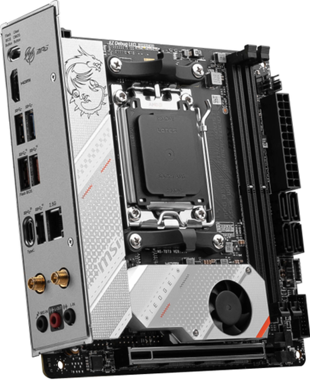 MSI - MPG B650I EDGE WIFI (Socket AM5) USB-C Gen 2 AMD ATX GAMING Motherboard PCIE Gen 4