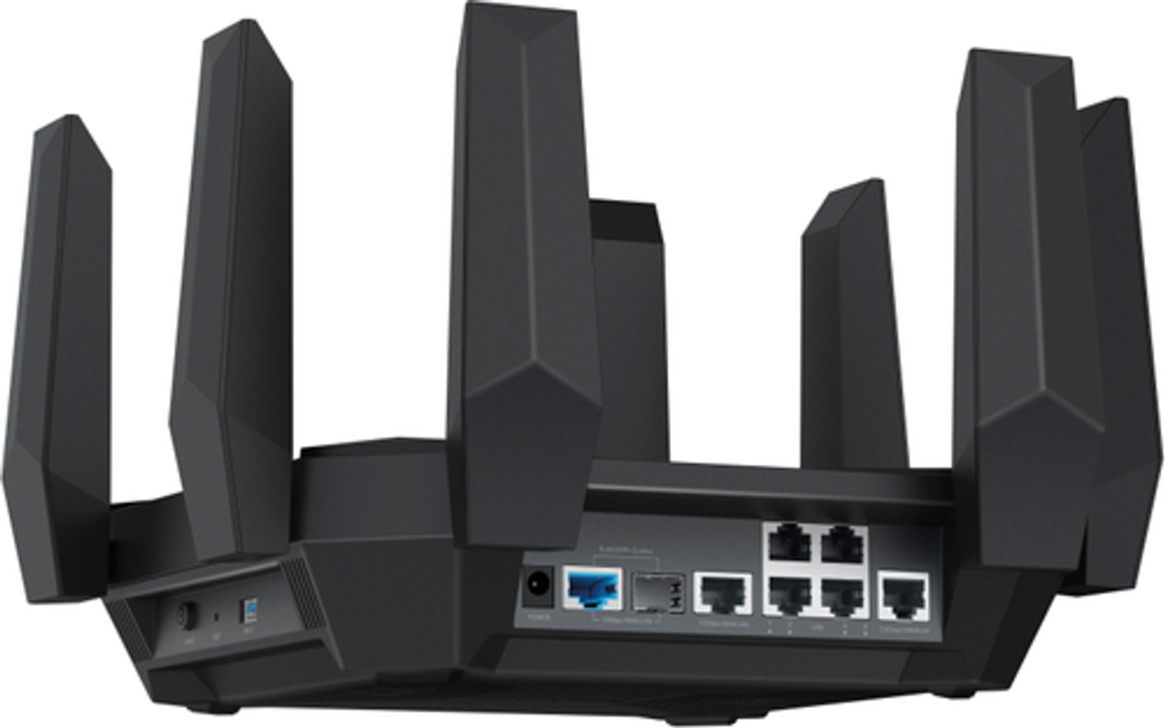 TP-Link - Archer AXE300 AXE1600 Quad-Band Wi-Fi 6E Router - Black