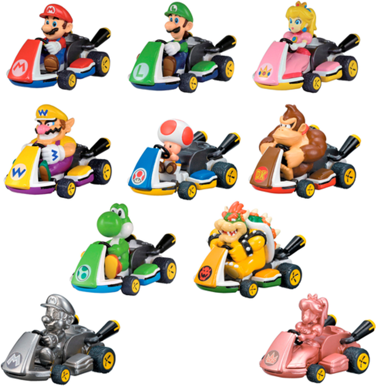 TOMY - Mario Kart Pull Back Racers