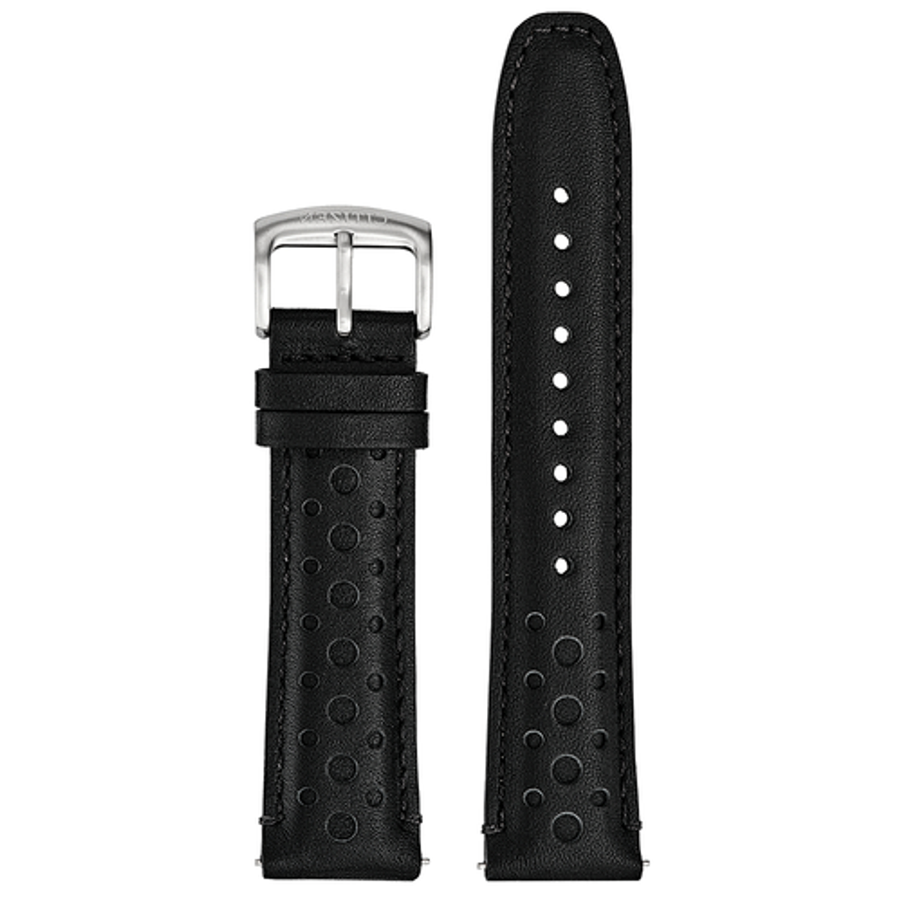 Perforated Leather Band for Citizen CZ Smartwatch 22mm - Black