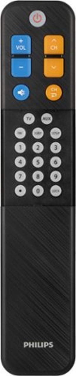 Philips Elite EZ Slide 2-Device Universal Remote Control, Black, TV/Cable/Satellite  – SRP9012B/27