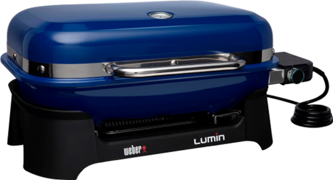 Weber - Lumin Electric Grill - Deep Ocean Blue