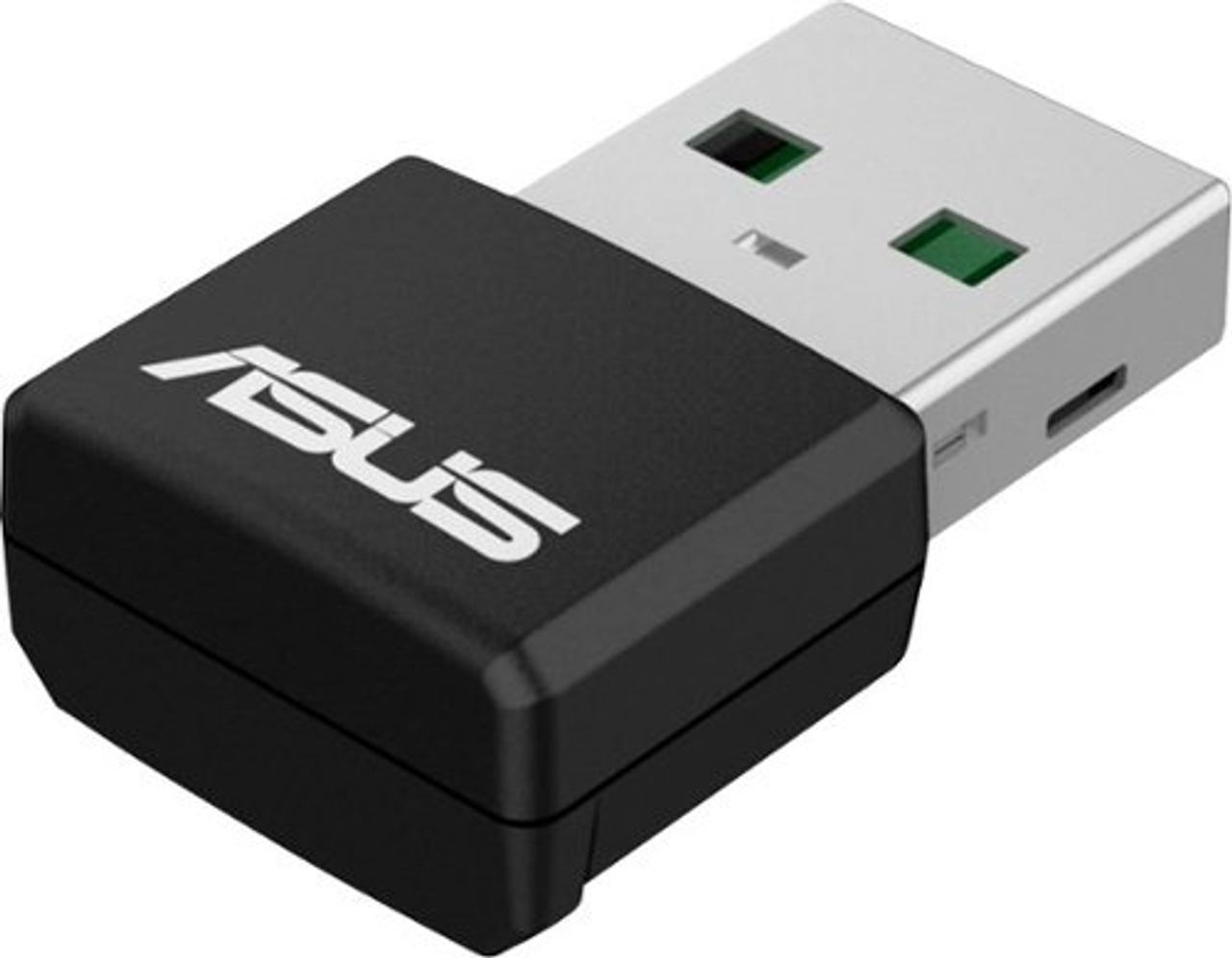 ASUS - Dual-Band WiFi 6 AX1800 USB Network Adapter – Black - Black